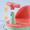 Round Edge Non-Slip Baby Bath Chair Comfortable Portable Baby Shower Seat Armrest Backrest Infant Bath Seat Toddler