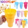 Pahar de stadion Popcorn Drink Cola Cup 2 In 1 Snackies Cup Portable Splash Snack Bowl Bol pentru depozitare pui cu maner Paie