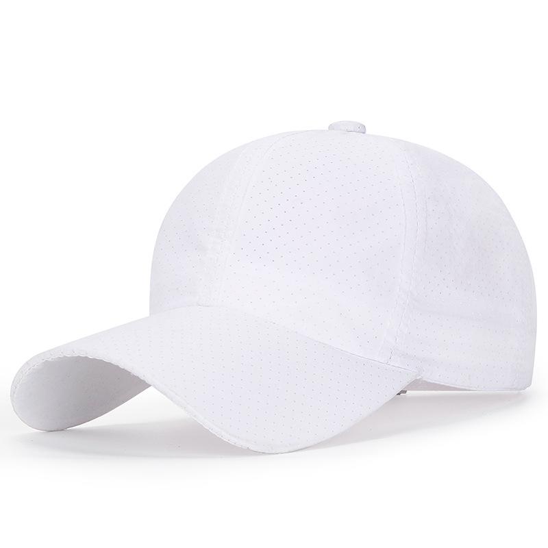 Wholesale Men Women Summer Baseball Cap Quick Drying Hats Unisex Breathable Sport Pure Color Snapback Hat Bone Baseball Hat