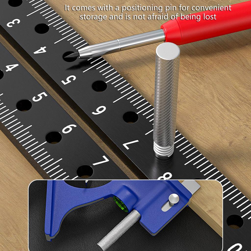 Multiple Purpose Aluminum Measuring Instrument Adjustable Angles Square with Hole Designs Upgrades for Construction Projects