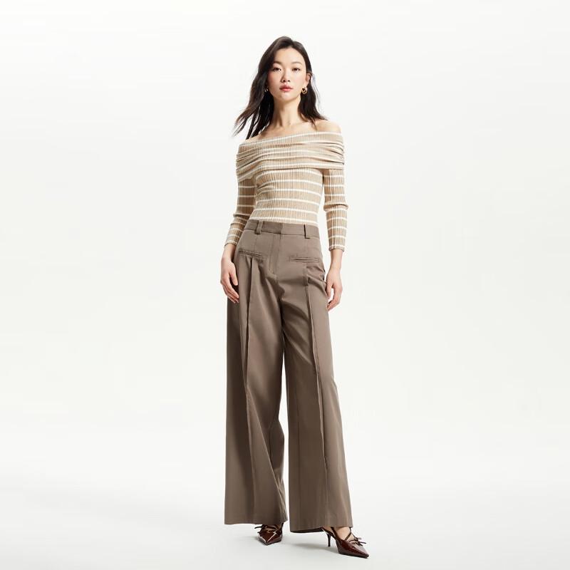 Vero Moda Women's Striped Off-Shoulder Knit Top