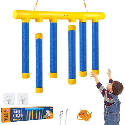 Reflex Drop Sticks Challenge Spiel - 3 einstellbare Geschwindigkeitsmodi, Hand-Auge-Koordination & Reaktions-Trainingsspielzeug, Lustiges Spiel zum Fangen fallender Stöcke für Kinder
