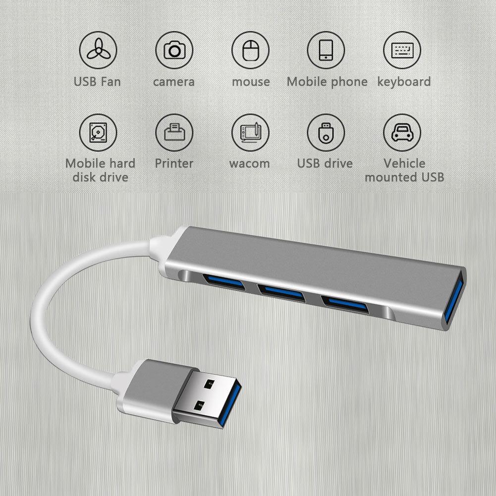 USB HUB Dock 3.0 4 Port Multi Splitter Adapter OTG Type C HUB For Lenovo HUAWEI Xiaomi Macbook Aluminum Alloy USB 2.0 3.0 Hub