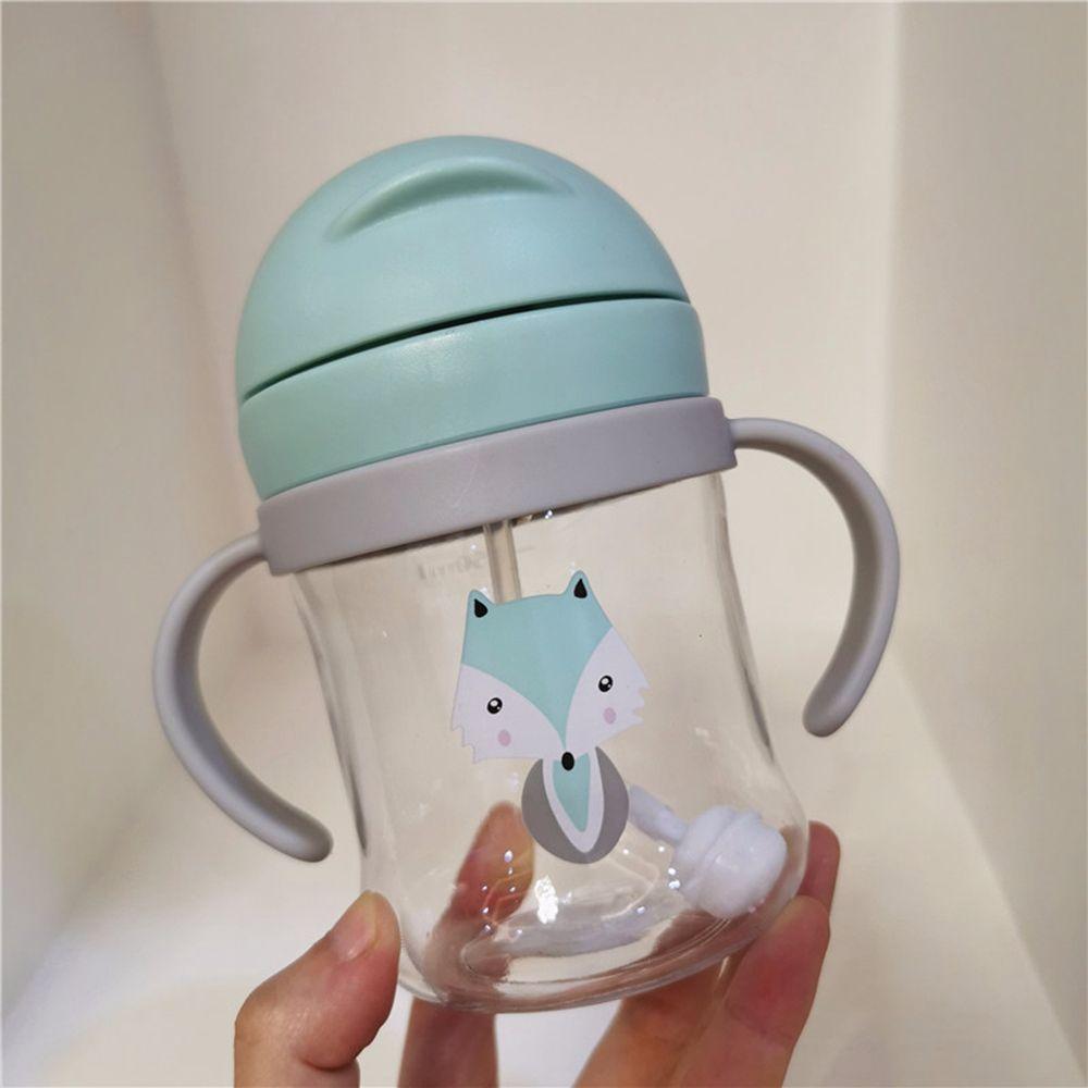 With Handle Anti-choke Plastic Children Water Cups Cartoon Feeding Bottles Learning Drinking Cup