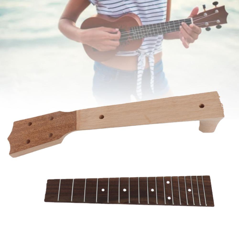 Okoume Wood And Rosewood Ukulele Neck 21in 23in Ukulele Neck Set Ukulele Fretboard Concert Ukulele 23in