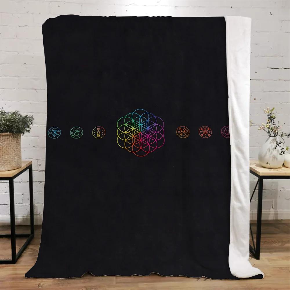 Coldplay Throws Blankets for Sofa Luxury Throw Blanket King Size Fluffy Plaid Microfiber Bedding Beach Towel Home Interior Knee