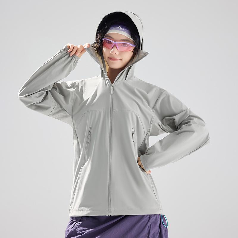 Outdoor original yarn sunscreen clothing women's thin jacket spring and summer men's cool quick-drying breathable sunscreen clothing sports jacket