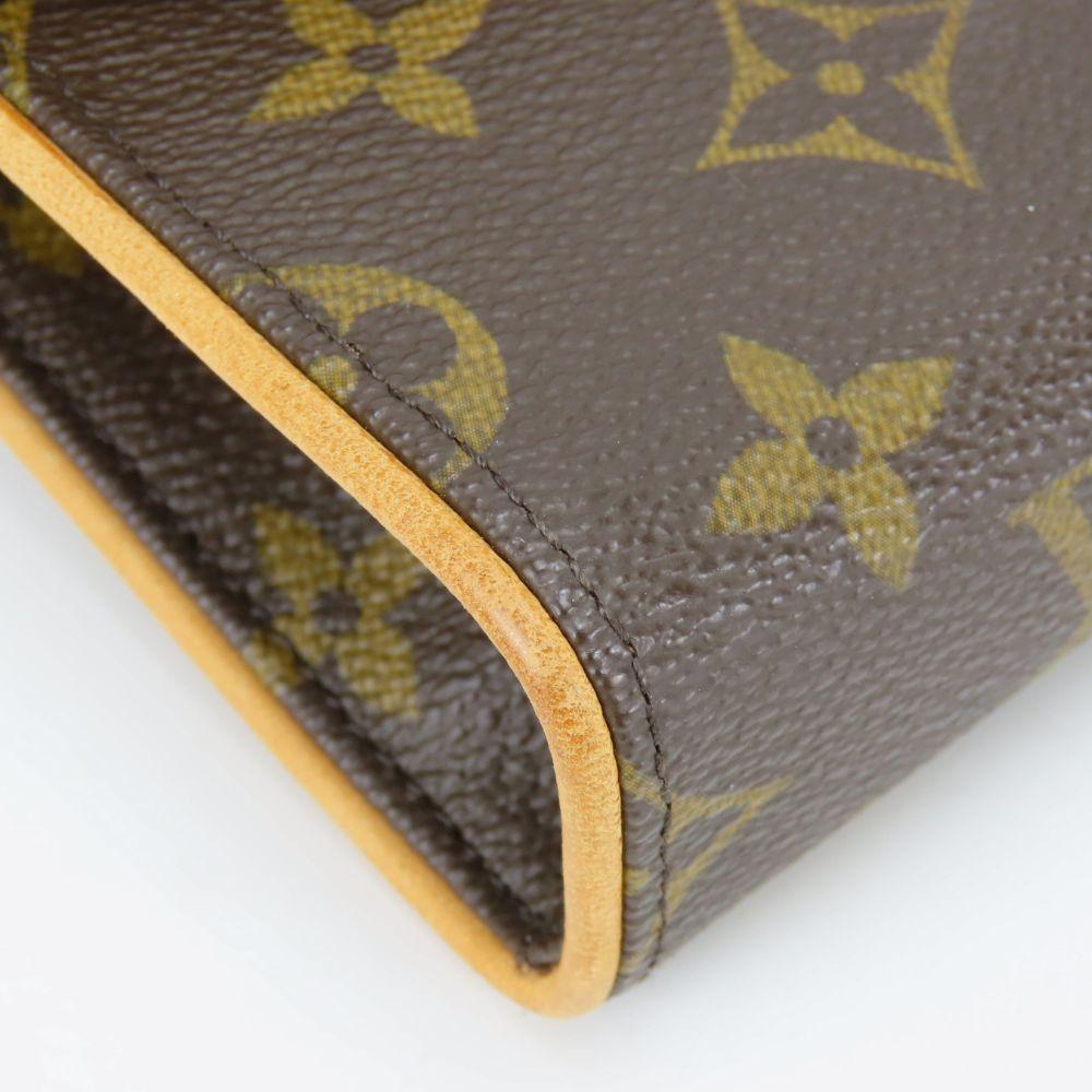 Used LOUIS VUITTON Waist bag Pochette Florentine M51855 XS Monogram/Nume leather Brown Pouch