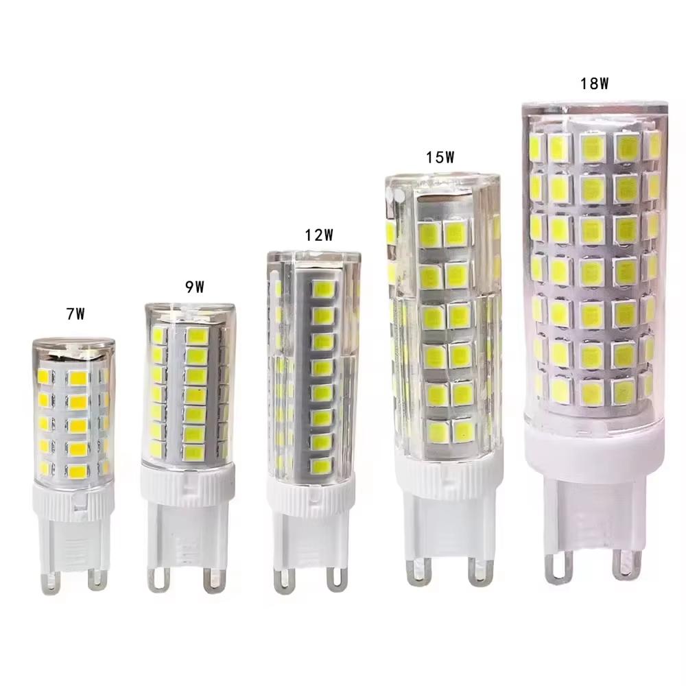 

10Pcs G9 LED Lamp 7W 9W 12W 15W 18W 220V LED Bulb SMD 2835 LED G9 Light Replace 30/40W Halogen Lamp Light For Home Useful 10PCS
