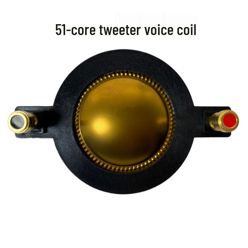51-Core Gold-Titanium Tweeter Diaphragm with 51.3mm Voice Coil & 108mm Terminal Spacing