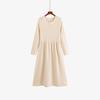 Women's Plus Size Knit Dress - Round Neck, Winter 2025, Loose Fit