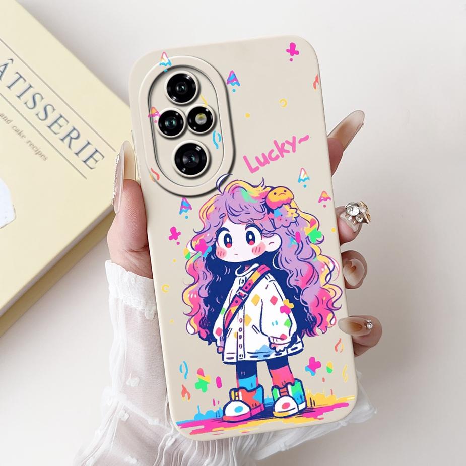 For Honor 200 Pro Case ELP-AN00 Cute Panda Cartoon Cover Shockproof Soft TPU Phone Case For Honor 200 Pro Honor200 Fundas Bumper