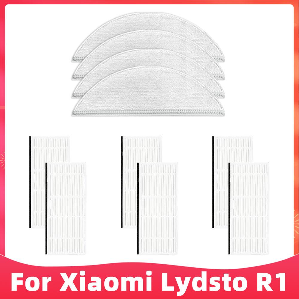 Fit For Xiaomi Lydsto R1 Robot Vacuum Cleaner Spare Parts Main Brush Side Brush Hepa Filter Mop Dust Bag Replacement Accessories