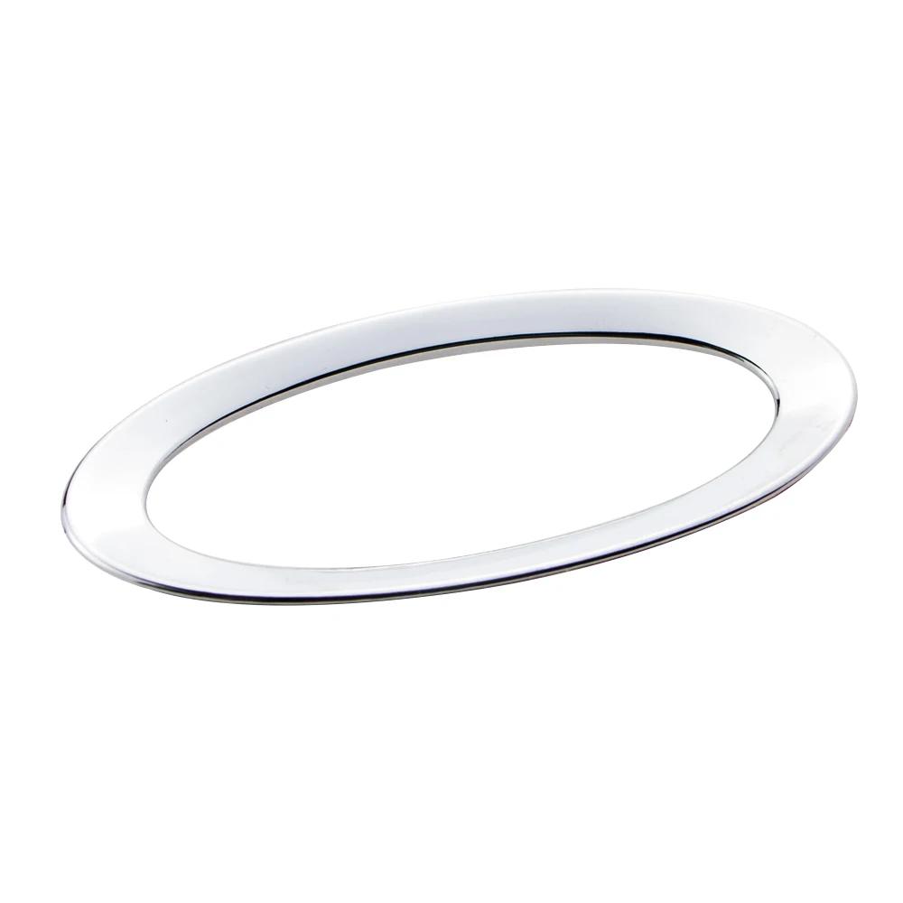 

For Ford Fiesta 2009-2015 Ecosport 2012-2018 Focus MK2 2005-2011 Focus 3 2015-2018 Steering Wheel Sticker Cover Circle Trim серебряный