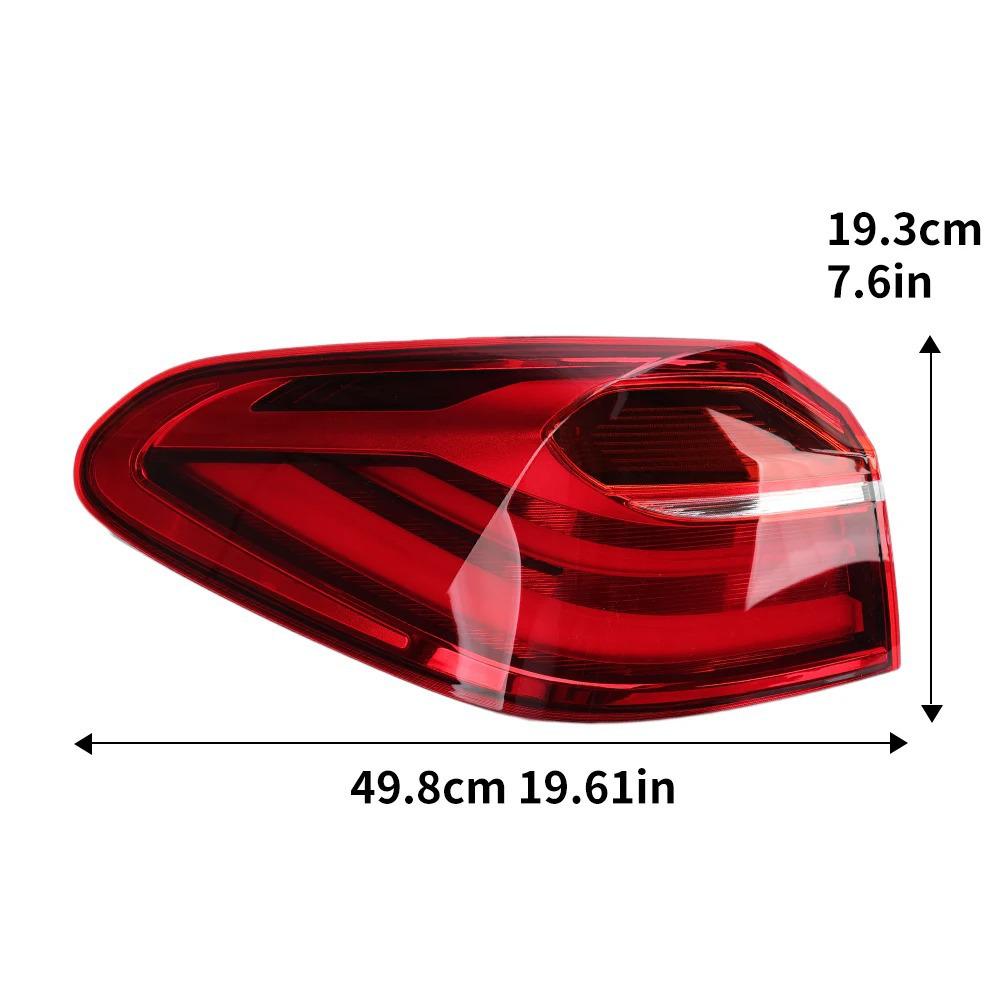 BMW X4 (F26/G02) Rear Taillight Assembly Cover for 2014-2018: Inner & Outer Shell, Reversing Light, Brake, Turn Signal.