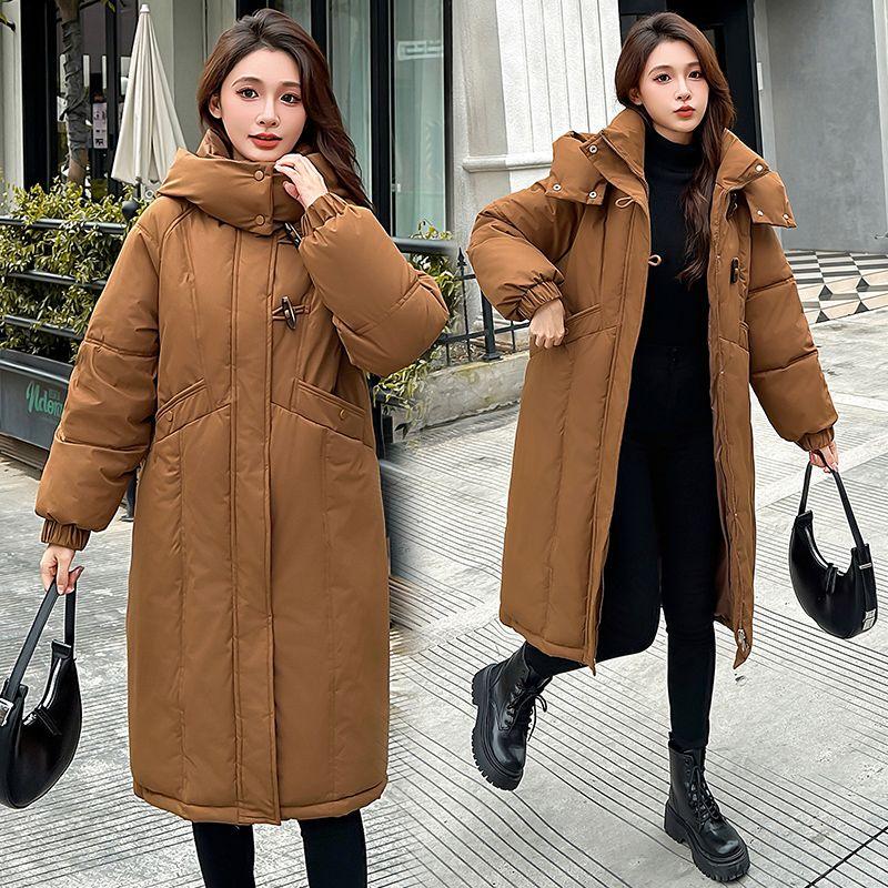 Fashionable Thick Long Down Cotton-padded Jacket, Loose Thick Coat for Women Winter