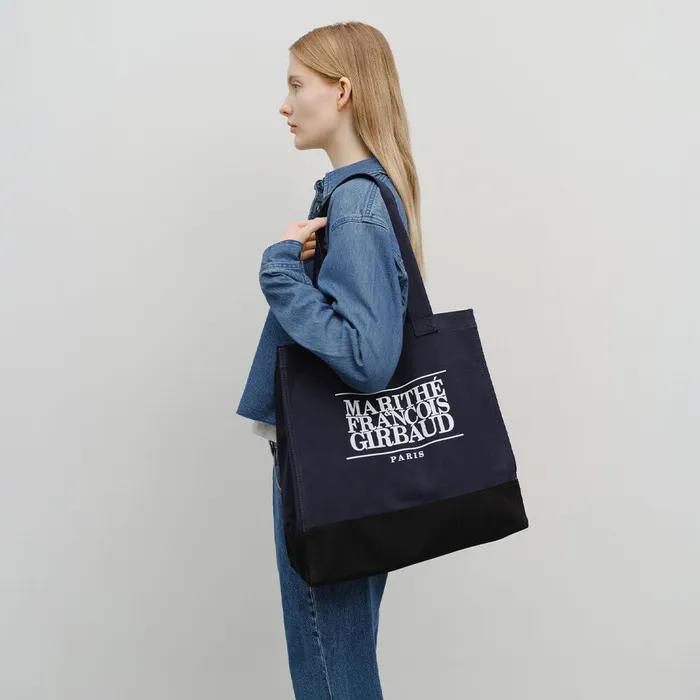 CLASSIC LOGO BIG SHOPPER BAG navy