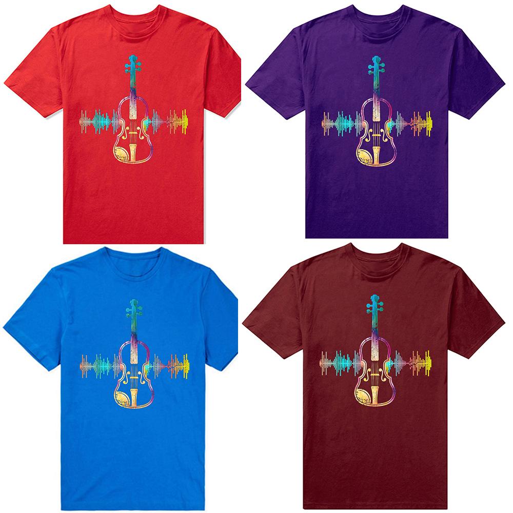 Mens Clothing Music Notes Classical Musician Violin Player Oversized Tshirt Cotton Tshirt Custom Tees Tops Fitness T Shirt