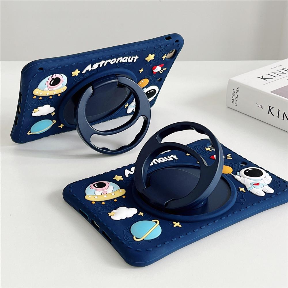 Astronaut Cartoon Bär 360 Drehständer Hülle für Samsung Galaxy Tab A8 10.5 8.0 10.1 2019 Kinder Tablet Cover Tab A7 10.4 S6 Lite T500 P610 T220 Hülle
