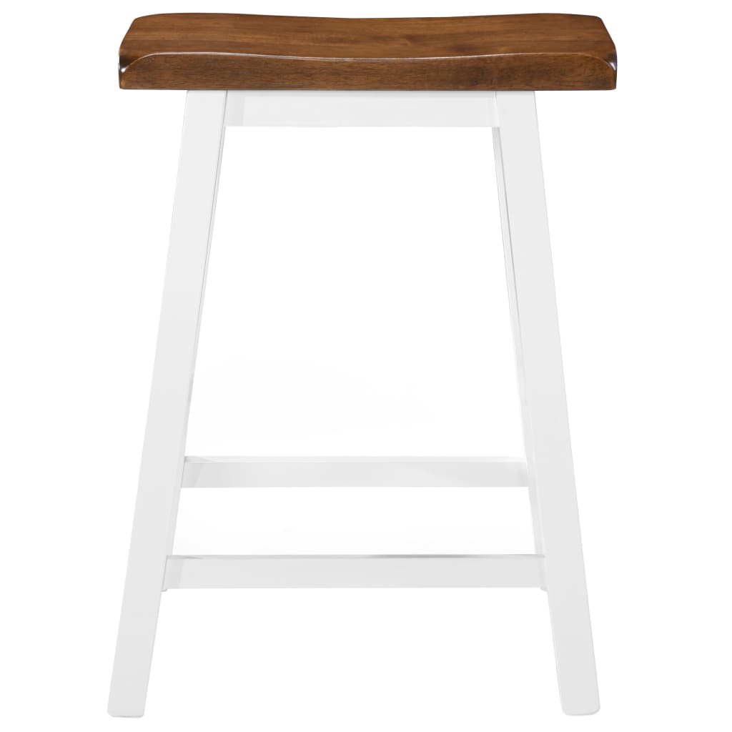 Vidaxl Bar Stools, 2 Pcs., Solid Wood