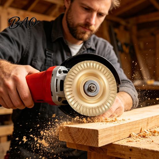 Polishing Sanding Disc Wood Grinding Set for Angle Grinder, Carbon Steel Disc, DIY Compatible Grinder Woodworking Durable 4" And 4.5"