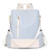 SchoolbagPU Backpack Women's 1011 New Simple Fashion Printing Large Capacity Women's Travel Backpack Mommy Bag