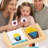 1 Set House Design Geometric Shape Logic Game Puzzle Toy for Kids Spatial Imagination STEM Educational Home Play Gift