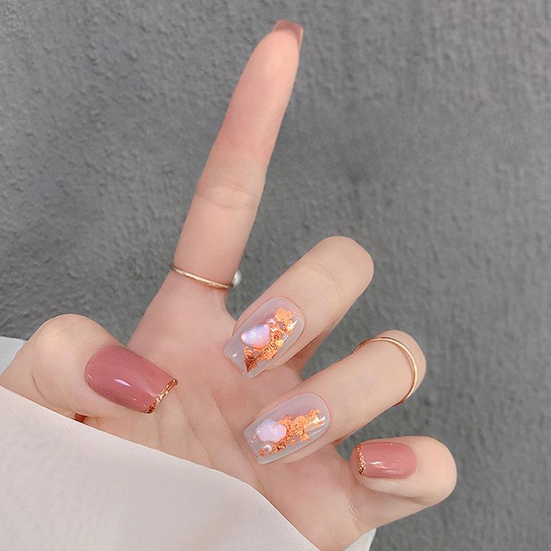 Ultra-Thin Iridescent Gold & Silver Nail Foil Fragments