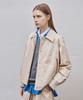 Ahwe Leather Combo Blouson_Beige