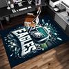 1pc Philadelphia Eagles LOGO Print Area Rug - Soft,Washable Non-Slip Indoor Mat for Office Chairs,Living Room,Home Office Decorative Rug