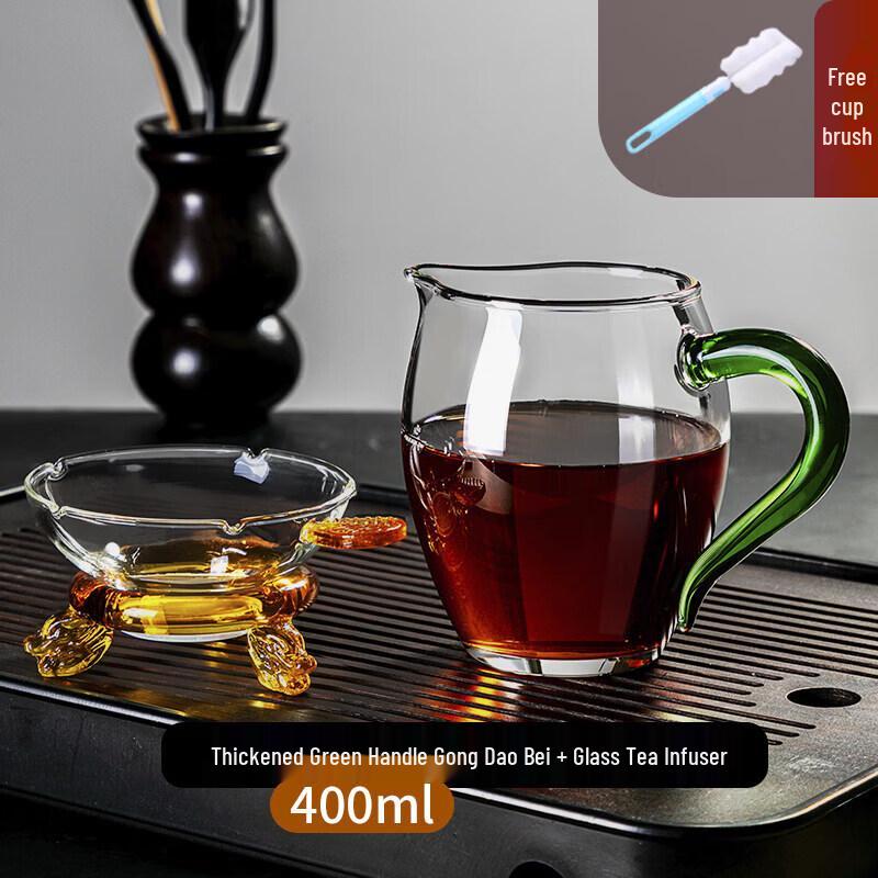 Qiwei Heat-Resistant Glass Tea Pitcher with Filter