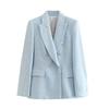 Europäischer und amerikanischer Stil, neue Damenbekleidung, ausländischer Stil, modisch, lässige Textur, doppelreihiger Blazer
