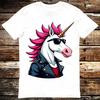Rebel Unicorn Pink Mohawk with a Rock Star Twist Shirt Meme Gift Tee Funny 6396 Unisex T-Shirt