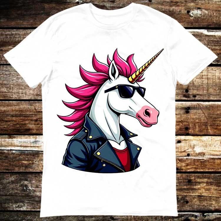 Rebel Unicorn Pink Mohawk with a Rock Star Twist Shirt Meme Gift Tee Funny 6396 Unisex T-Shirt