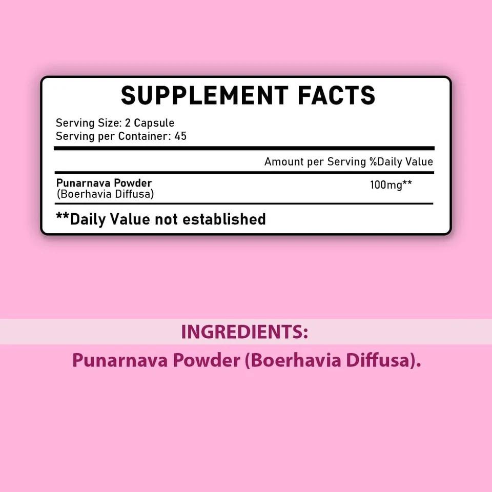 Mi Nature Punarnava Tablets Ayurvedic Herbal Supplement