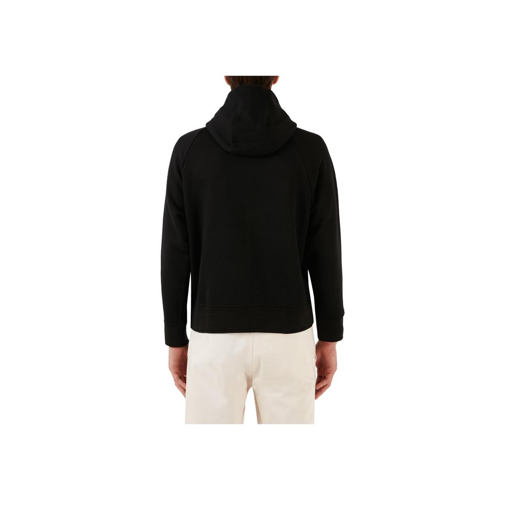 Emporio Armani Loose Letter Print Hooded Long Sleeve Sweatshirt Men tops Black 6R1ME9-1JWPZ-00C5