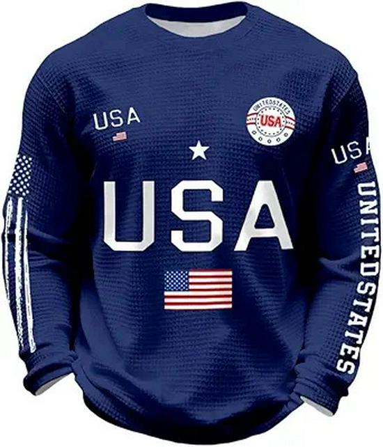 2025 Men's Plaid Embroidery Round Neck Digital Hoodie - New Loose European and American Style