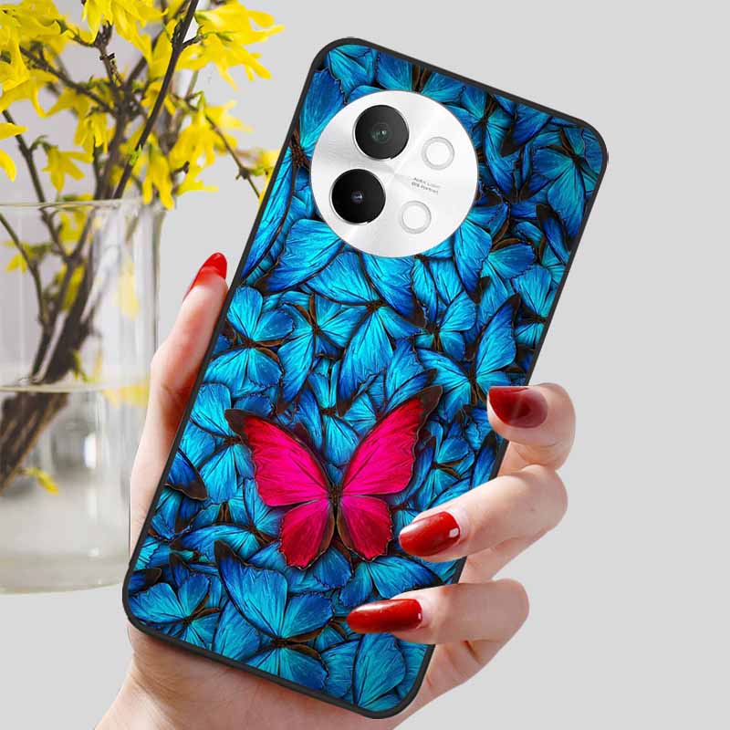 For Vivo V40 Lite 5G Case Fashion Soft Silicone Lovely Phone Cover for Vivo V 40 Lite V40Lite 5G Protect Back Cover TPU Coques