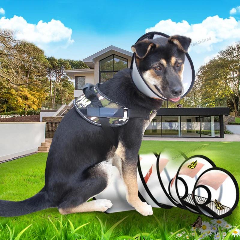 Pet Elizabeth Collar Puppy Anti Bite Grasping Collar for Small Sizes Dogs Recovery Cone Ring Cats Neck Wound Healing Accessories