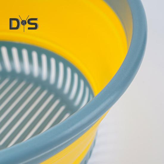 Dish Cover Ventilated Space Saving TPR Multi Functional Isolate Flies Food Cover Vegetable Washing Colander Cooking Supplies