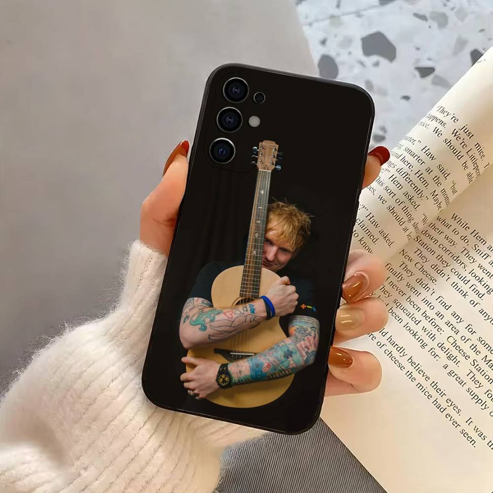 Singer E-Ed Sheeran-S Phone Case For Samsung S25,S24,S21,S22,S23,S30,Ultra,S20,Plus,Fe,Lite,Note,10,Black Cover