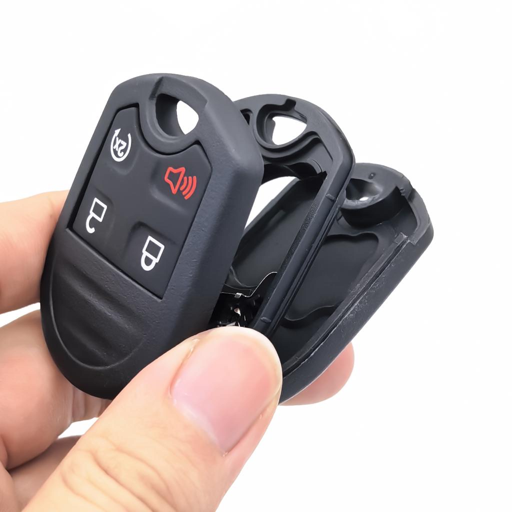 Cocolockey 4Button Car Key Shell Fob For Ford Fiesta Escape Transit Connect Remote Keyless Entry Hu101 Head Keys Housing S