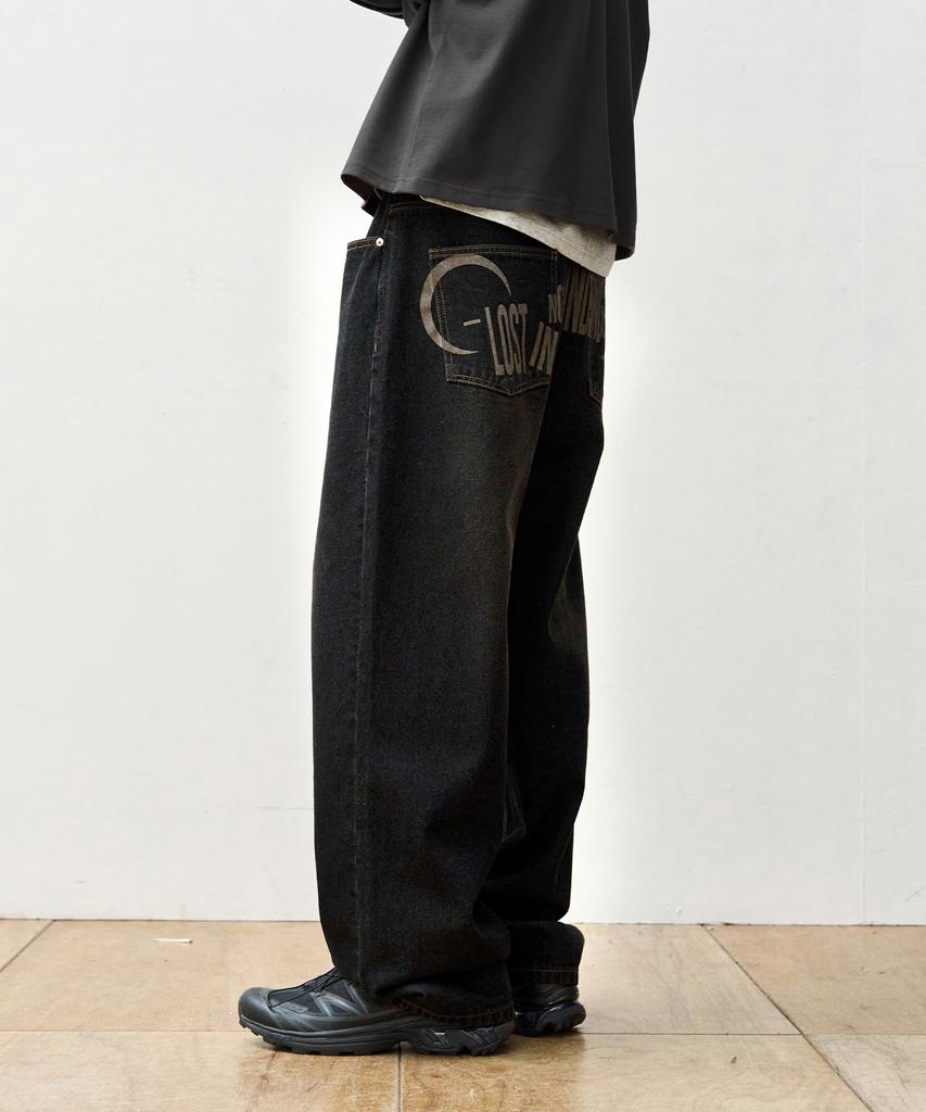 OURDAYZ Dusk Wide Denim Pants [Black]