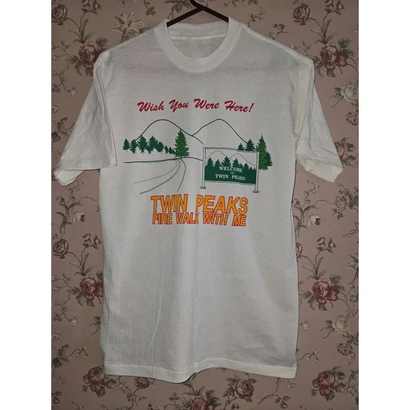 Y2k Vintage Jaren 90 Tops Versie van Twin Peaks Walking with Fire Film T-shirt Zomer Casual Los T-shirt Hip Hop T-shirts Unisex