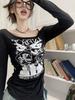Chic Hollow Off-Shoulder Long-Sleeve Sun Protection Top for Women - Slim Fit, Flattering Early Autumn Style