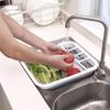Collapsible Dish Rack for Drying Dishes - Space-Saving and Foldable Design with Versatile Removable Components - Dinnerware Storage Organizer