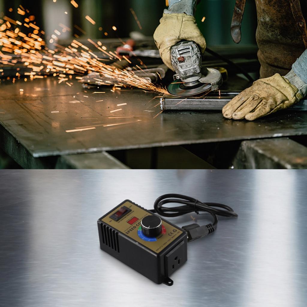 15A Hastighetsregulator 4000W ABS-plast AC220V-250V Dimming