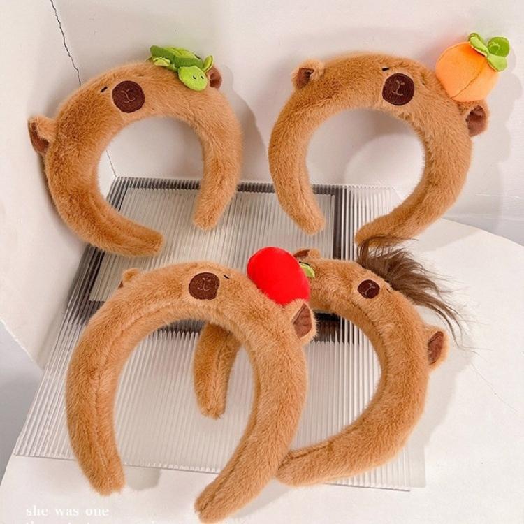 Carnivals Party Headbands Cartoon Capybaras Shape Hair Hoop for Adult Teens