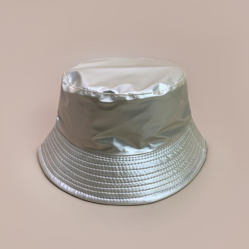 Cappelli a secchiello in pelle verniciata di nicchia Nuovi unisex Parasole Semplici Traspiranti Bicolore Versatili Moda Personale Cappelli da pescatore
