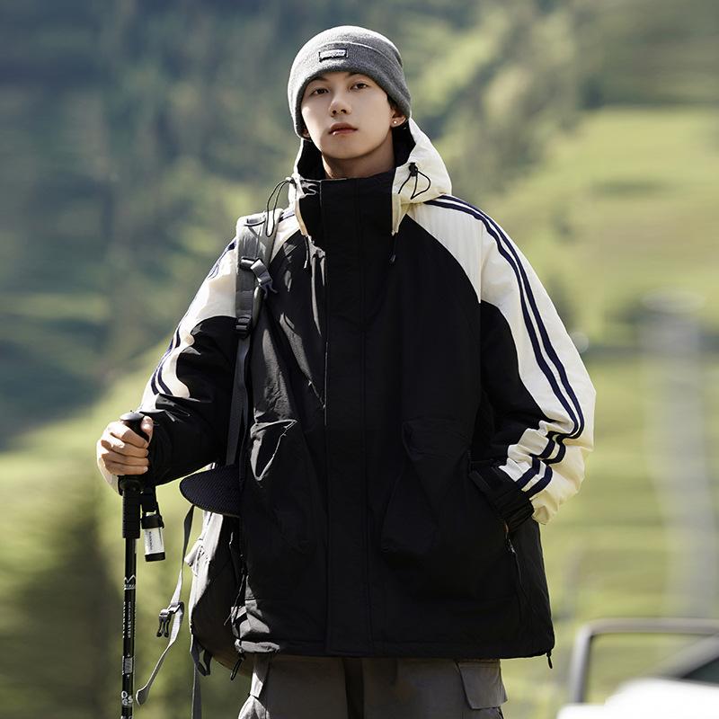 

White duck down jacket men s autumn and winter new mountain outdoor fashion couple jacket M